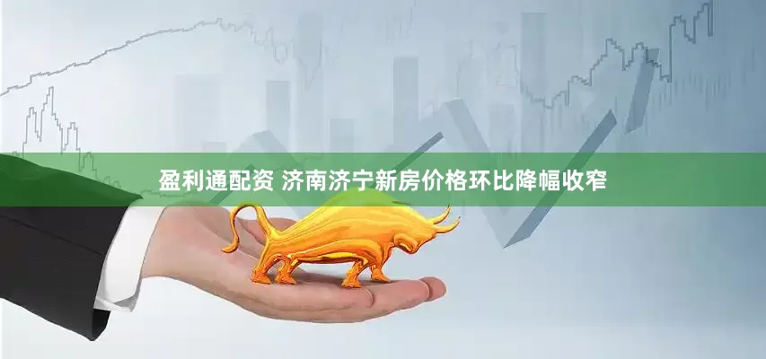 盈利通配资 济南济宁新房价格环比降幅收窄